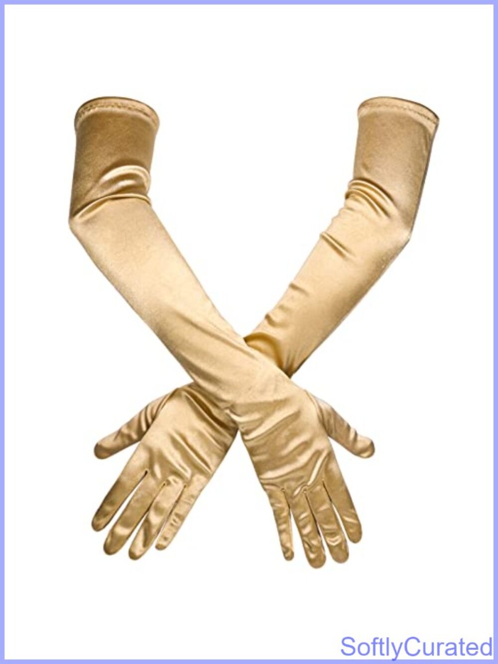 Long Satin Gloves 21 Inch Stretchy One Size Opera Party Costume Accessory